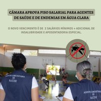 Câmara aprova piso salarial para agentes de saúde e endemias