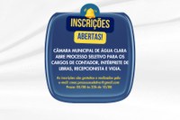 Câmara abre processo seletivo para os cargos de contador, intérprete de libras, recepcionista e vigia
